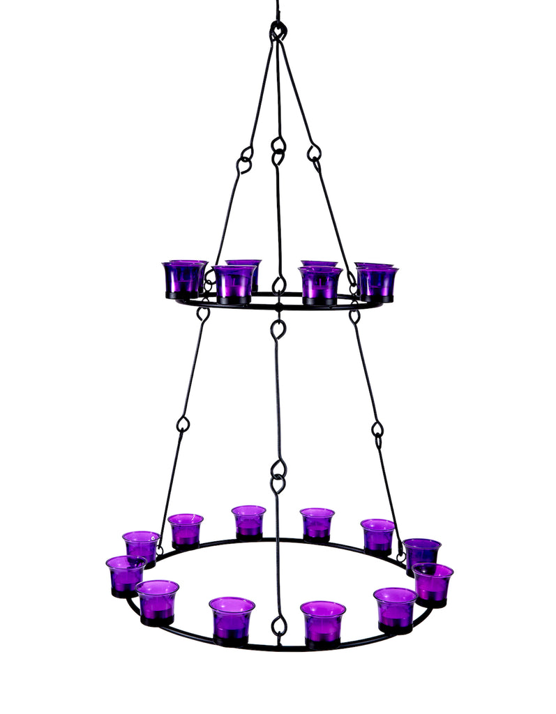 Hanging tea sales light chandelier