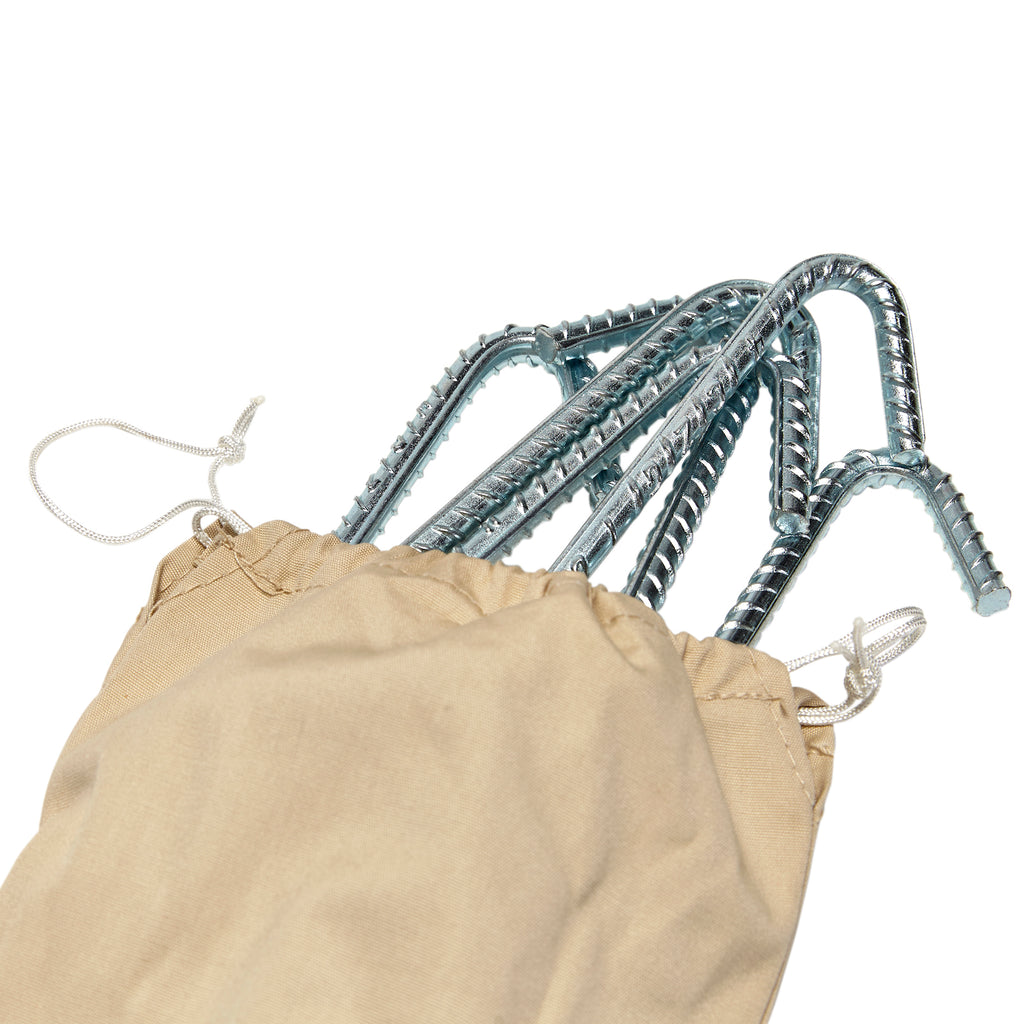 Heavy Duty Ribbed Steel Tent Peg Set