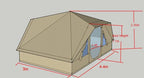 DubPod Roamer - 3m x 4.4m Camper Tent